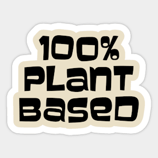 100% Plant Based Sticker